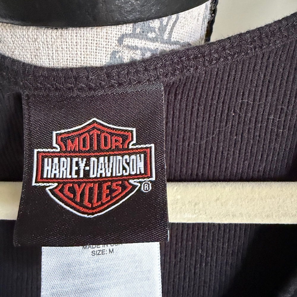 Harley-Davidson Black Tee with Red and White Shield Logo